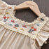 Girl's Summer Vintage Flower Embroidered Princess Dress